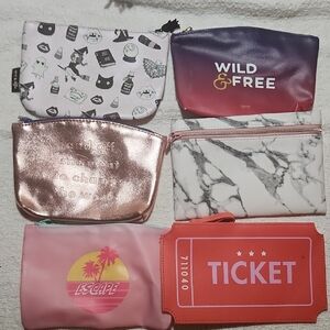 Set of Colorful Cosmetic Bags